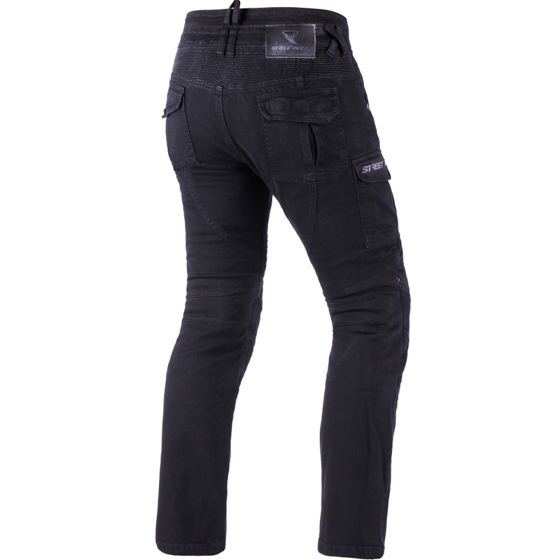 Τζιν Μοτοσικλέτας Street Racer Cargo CE Cropped Μαύρο