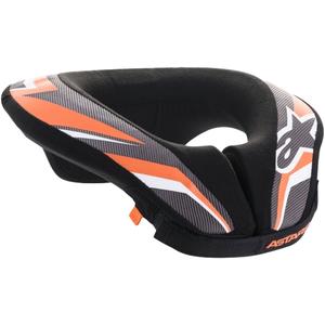 Alpinestars Sequence Youth Προστατευτικό λαιμού μαύρο, λευκό και πορτοκαλί