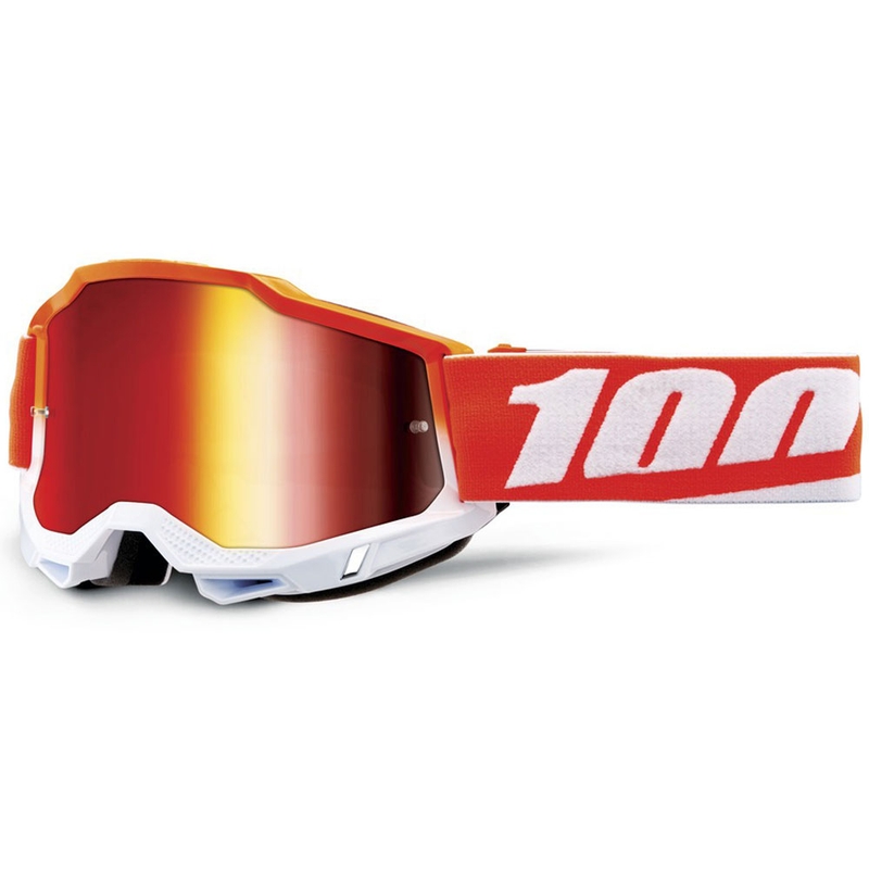 Γυαλιά motocross 100% Accuri Matigofun με κόκκινο πλεξιγκλάς