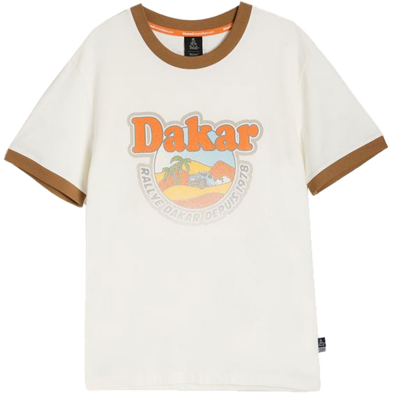 Μπλουζάκι Dakar DES VINT MOR λευκό