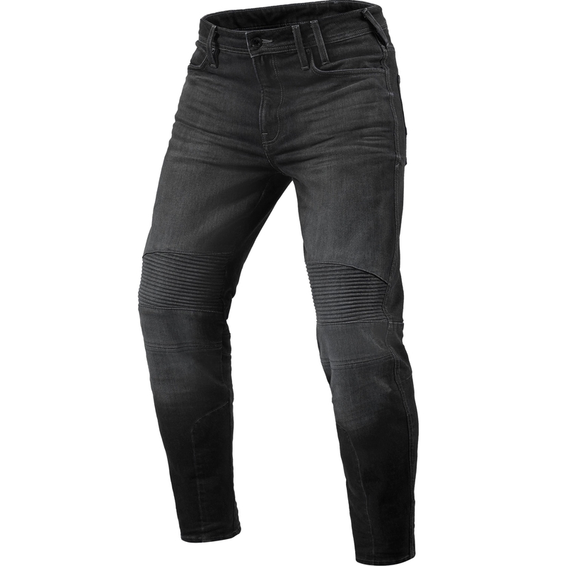 Τζιν μοτοσικλέτας Revit Moto 2 TF Extra Cropped, πλυμένο, σκούρο γκρι