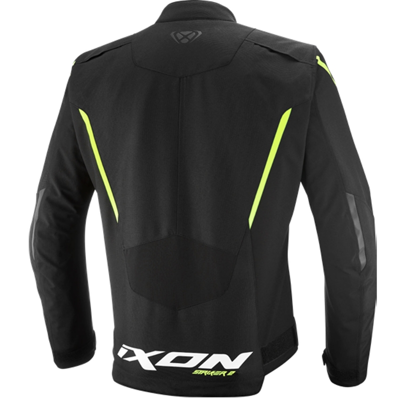Μπουφάν μοτοσικλέτας IXON Striker 2 μαύρο-φλουορ κίτρινο