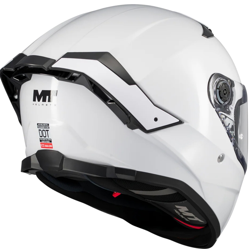 Κράνος μοτοσικλέτας full face MT Thunder 4 SV Pure A0 λευκό