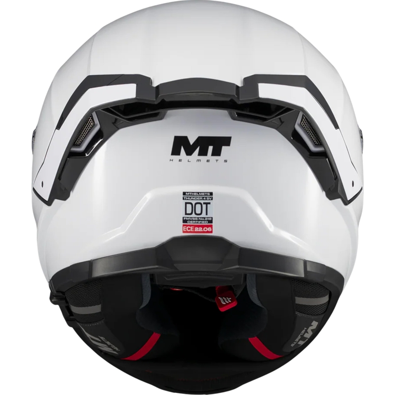 Κράνος μοτοσικλέτας full face MT Thunder 4 SV Pure A0 λευκό