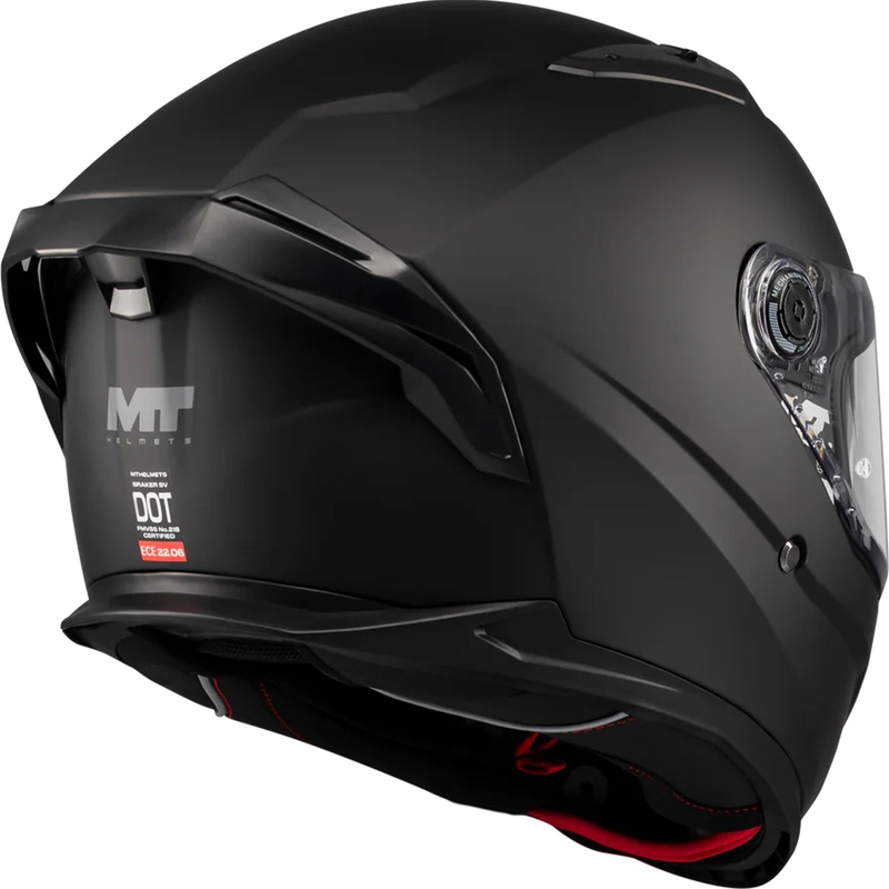 Κράνος μοτοσικλέτας full-face MT Braker SV Pure A1 μαύρο ματ