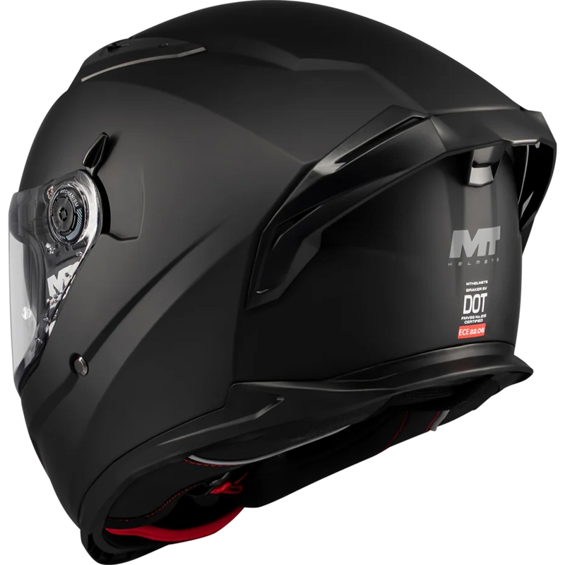 Κράνος μοτοσικλέτας full-face MT Braker SV Pure A1 μαύρο ματ