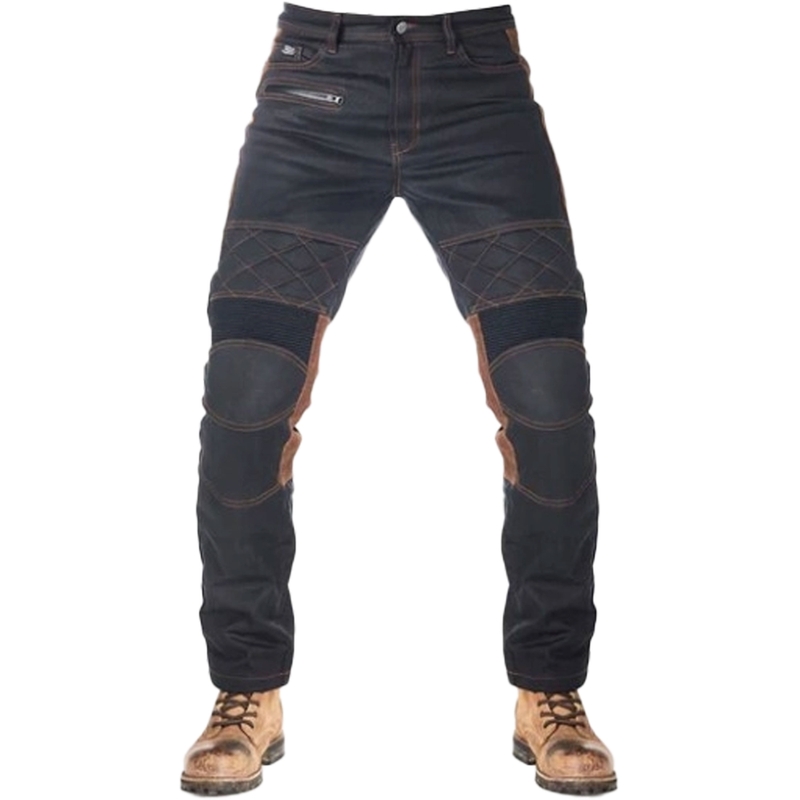 Παντελόνι μοτοσικλέτας Fuel Sergeant 2 κερωμένο καφέ και μαύρο