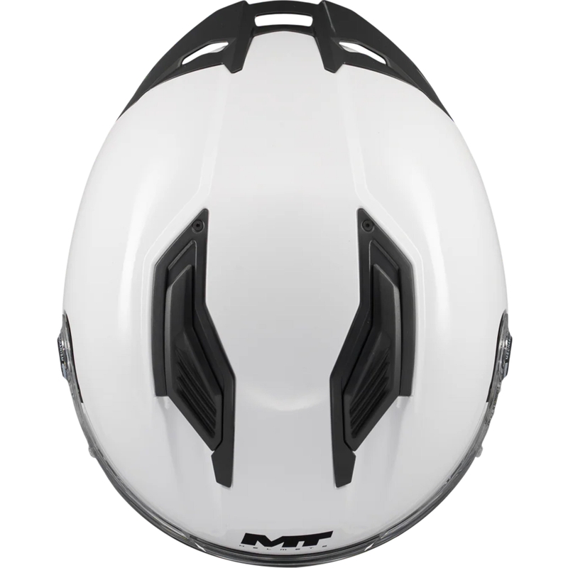 Κράνος μοτοσικλέτας full face MT Stinger 2 Pure A0 λευκό
