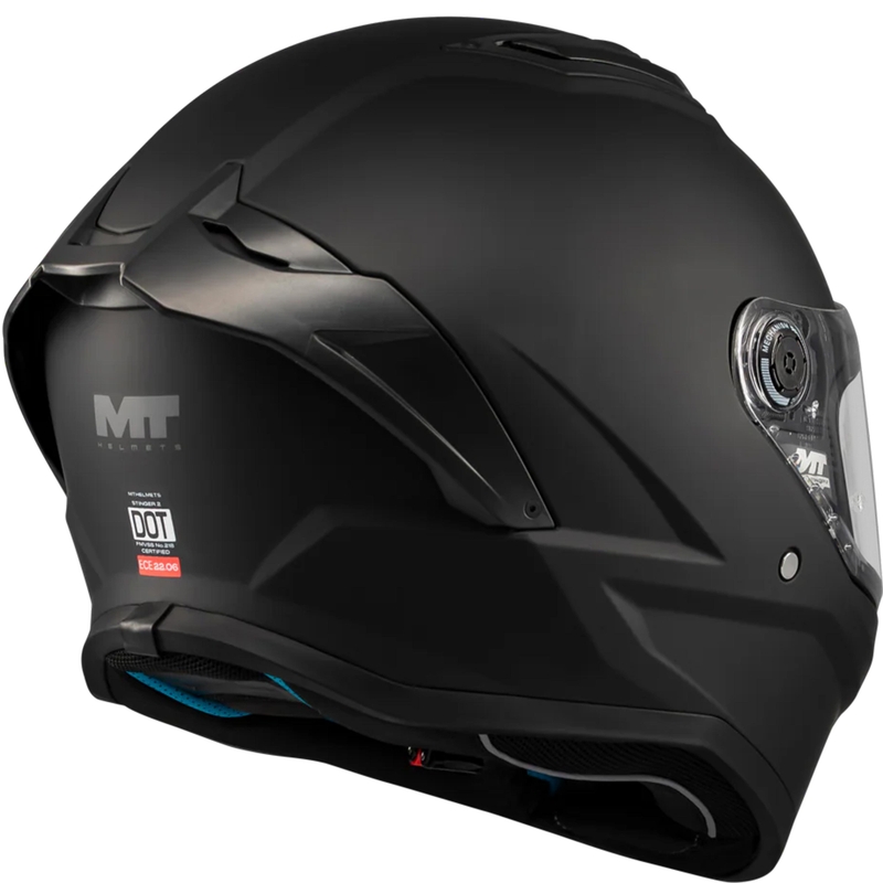 Κράνος μοτοσικλέτας full face MT Stinger 2 Pure A1 ματ μαύρο