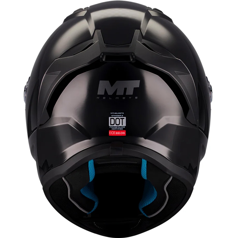Κράνος Μοτοσικλέτας MT Stinger 2 Pure A1 Full Face Μαύρο