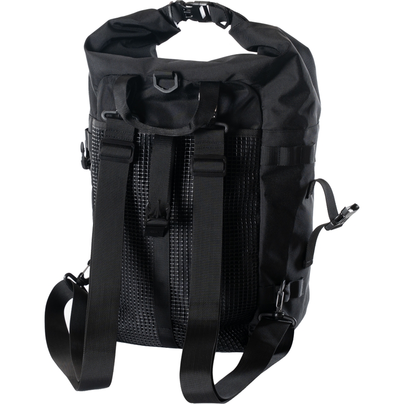 Αδιάβροχη τσάντα μοτοσικλέτας MotoZem DryBag μαύρη 27,5 l