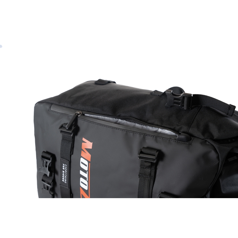 Αδιάβροχη τσάντα μοτοσικλέτας MotoZem DryBag μαύρη 27,5 l