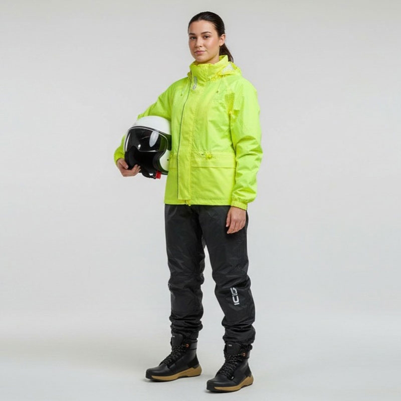 Αδιάβροχο μοτοσικλέτας SiDi Tempora fluorescent κίτρινο-μαύρο