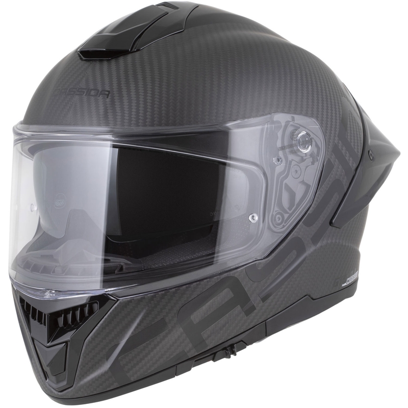 Κράνος μοτοσικλέτας Cassida Integral GTS 2.1 Plus Carbon full-face ματ ανθρακονημάτινο-μαύρο-λευκό