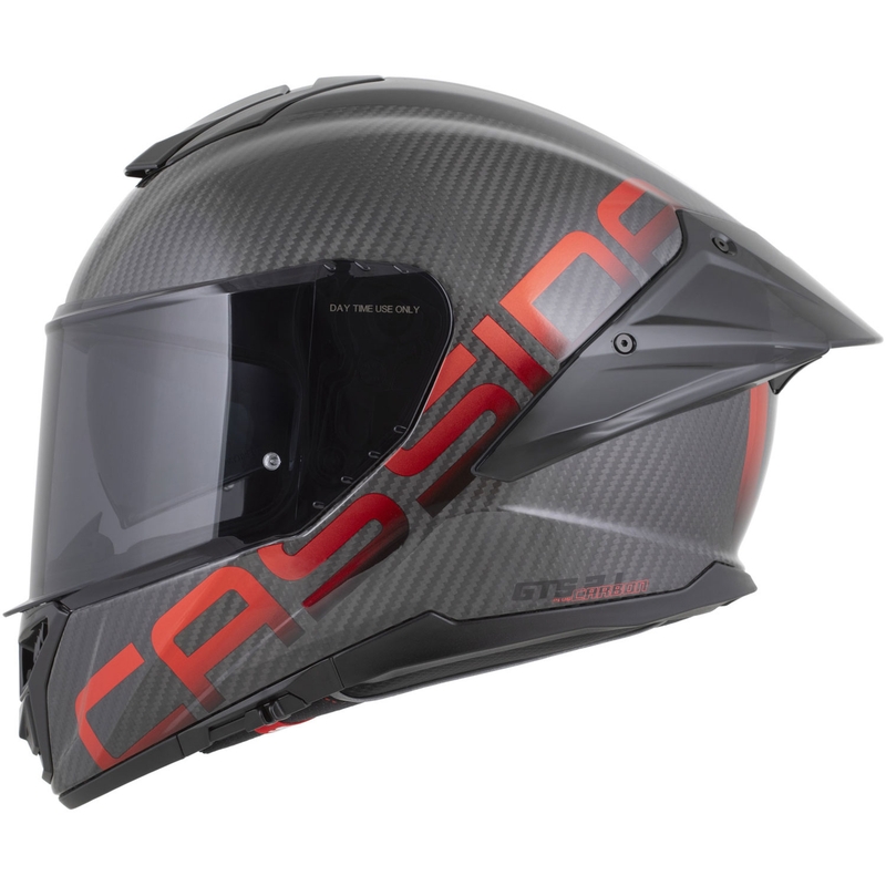 Κράνος μοτοσικλέτας Cassida Integral GTS 2.1 Plus Carbon full-face, ματ ανθρακονημάτινο-κόκκινο