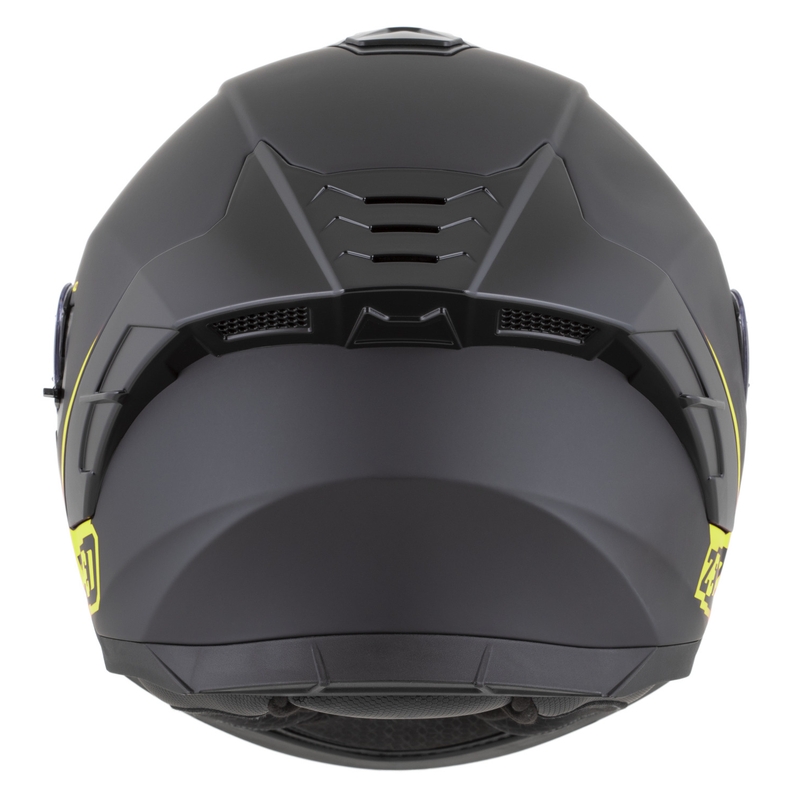 Κράνος μοτοσικλέτας full face ZED K40 ματ μαύρο-φθοροκίτρινο