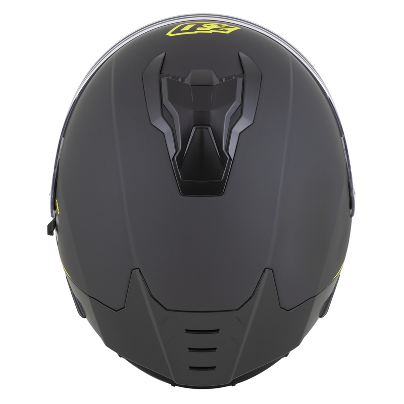 Κράνος μοτοσικλέτας full face ZED K40 ματ μαύρο-φθοροκίτρινο