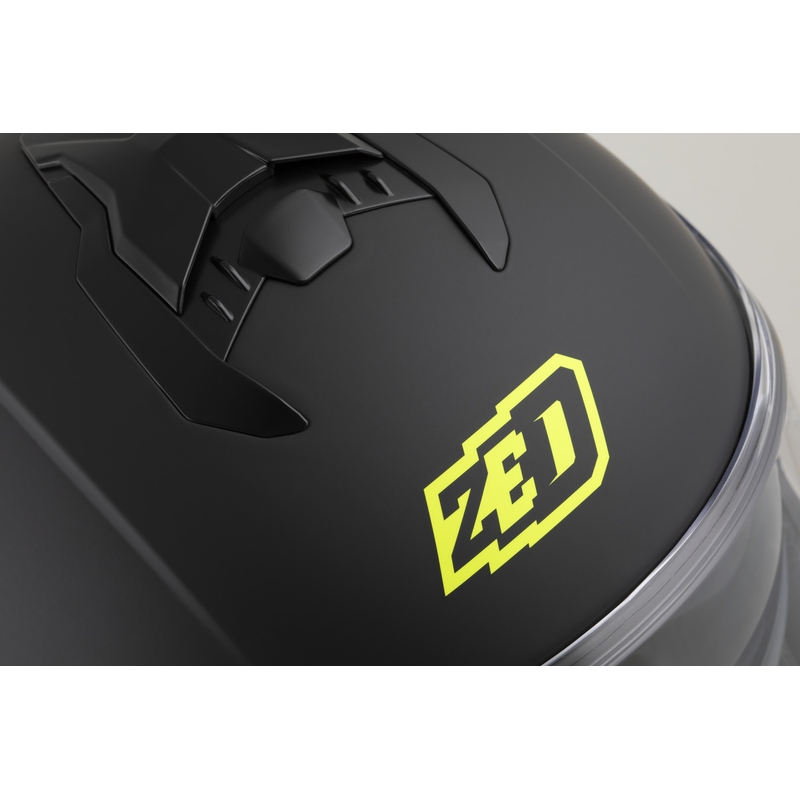 Κράνος μοτοσικλέτας full face ZED K40 ματ μαύρο-φθοροκίτρινο