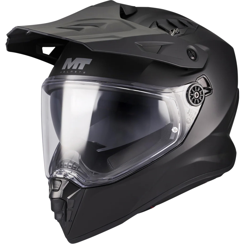 Κράνος μοτοσικλέτας Enduro MT Track SV Pure A1 μαύρο ματ