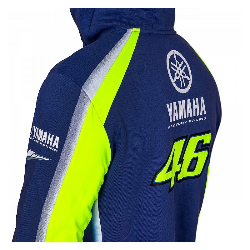 Mikina VR46 Valentino Rossi fleece Yamaha modro-žlutá
