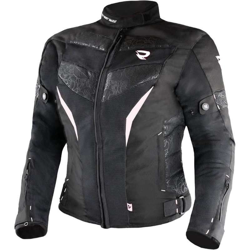 Γυναικείο Street Racer Rose Air Μαύρο και άσπρο μπουφάν μοτοσικλέτας