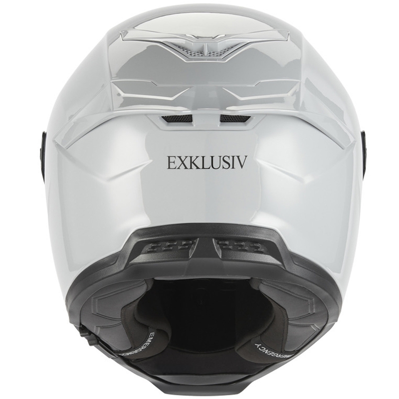 Κράνος μοτοσικλέτας NOX Exclusive Goliath full face γκρι-λευκό