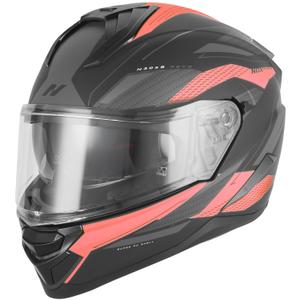 Κράνος μοτοσικλέτας full face NOX N304-S REVO ματ μαύρο-κόκκινο