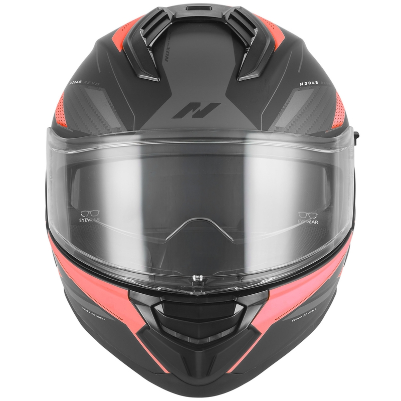Κράνος μοτοσικλέτας full face NOX N304-S REVO ματ μαύρο-κόκκινο