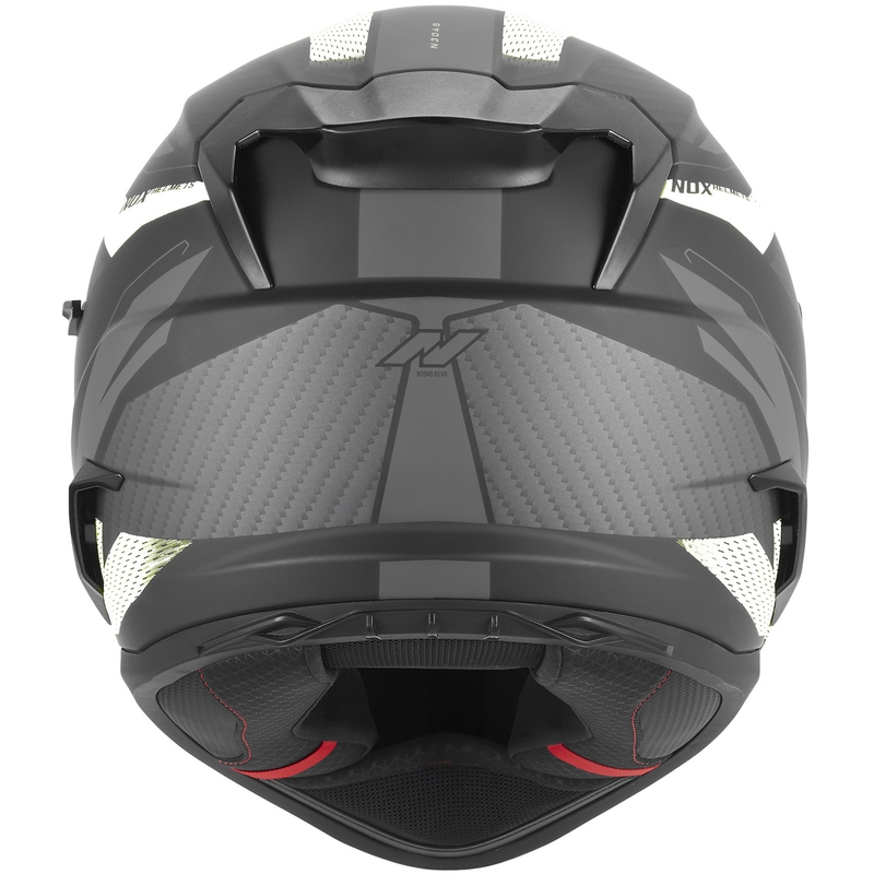 Κράνος μοτοσικλέτας full face NOX N304-S REVO ματ μαύρο-λευκό