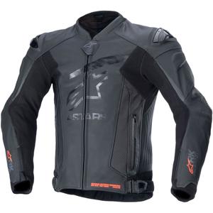 Alpinestars GP Plus R 4 Rideknit Μαύρο δερμάτινο μπουφάν μοτοσικλέτας
