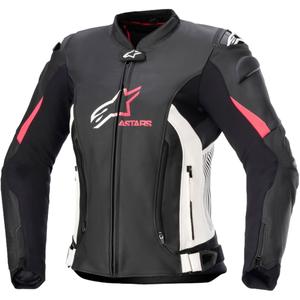 Alpinestars GP PLUS 4 Γυναικείο μπουφάν μοτοσικλέτας Μαύρο, Λευκό και Ροζ