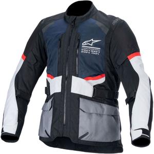 Μπουφάν μοτοσικλέτας Alpinestars Andes Drystar σκούρο μπλε-μαύρο-ανοιχτό γκρι