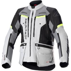 Μπουφάν μοτοσικλέτας Alpinestars Bogota PRO Drystar γκρι-μαύρο-φλουορ κίτρινο