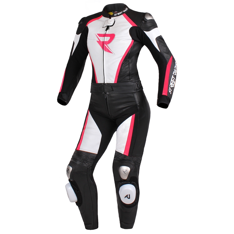 Dámská bunda Street Racer Kiara černo-bílo-fluo růžová výprodej