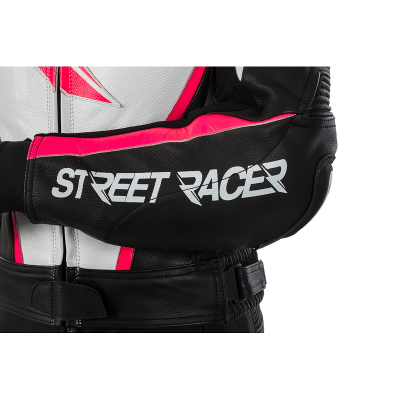 Dámská bunda Street Racer Kiara černo-bílo-fluo růžová výprodej