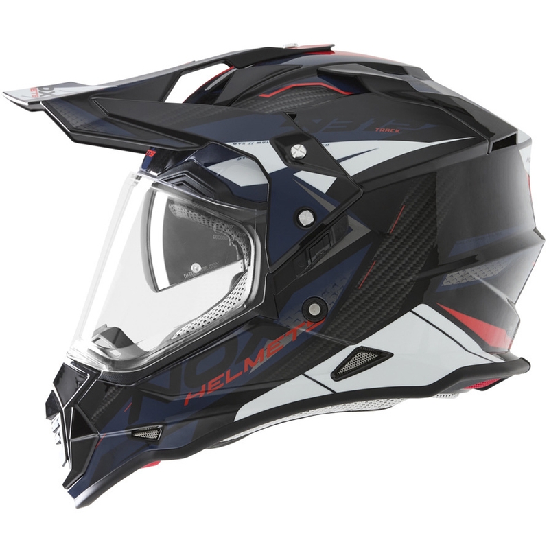 Κράνος μοτοσικλέτας Enduro NOX N312 Track μπλε-κόκκινο