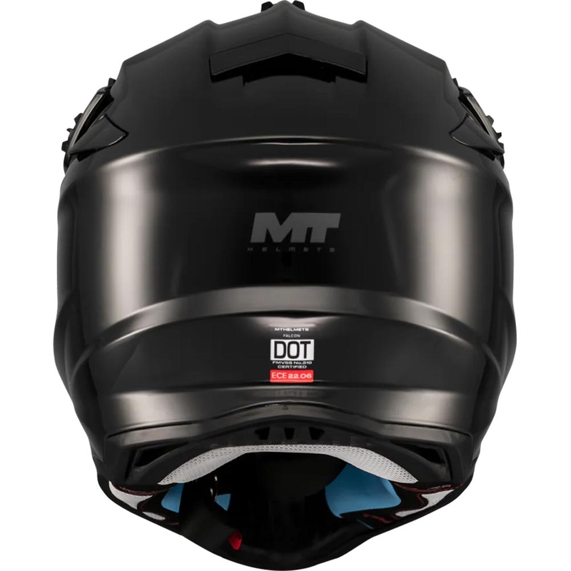 Κράνος Motocross MT Falcon S Pure A1 μαύρο ματ