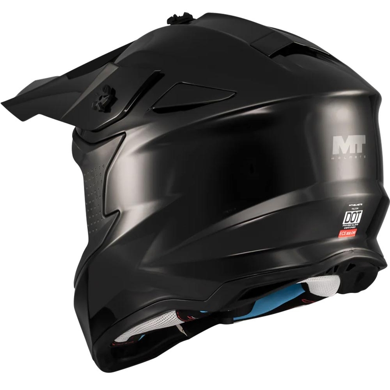 Κράνος Motocross MT Falcon S Pure A1 μαύρο ματ