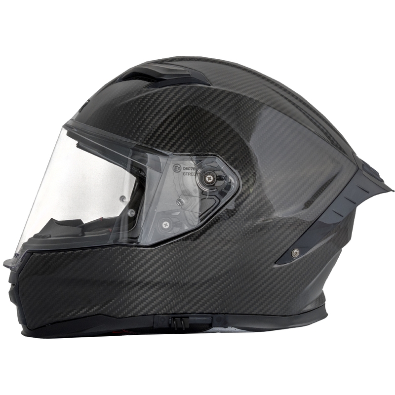 Κράνος μοτοσικλέτας Street Racer Titan Carbon full face μαύρο - Ποιότητα II. - II. ποιότητα