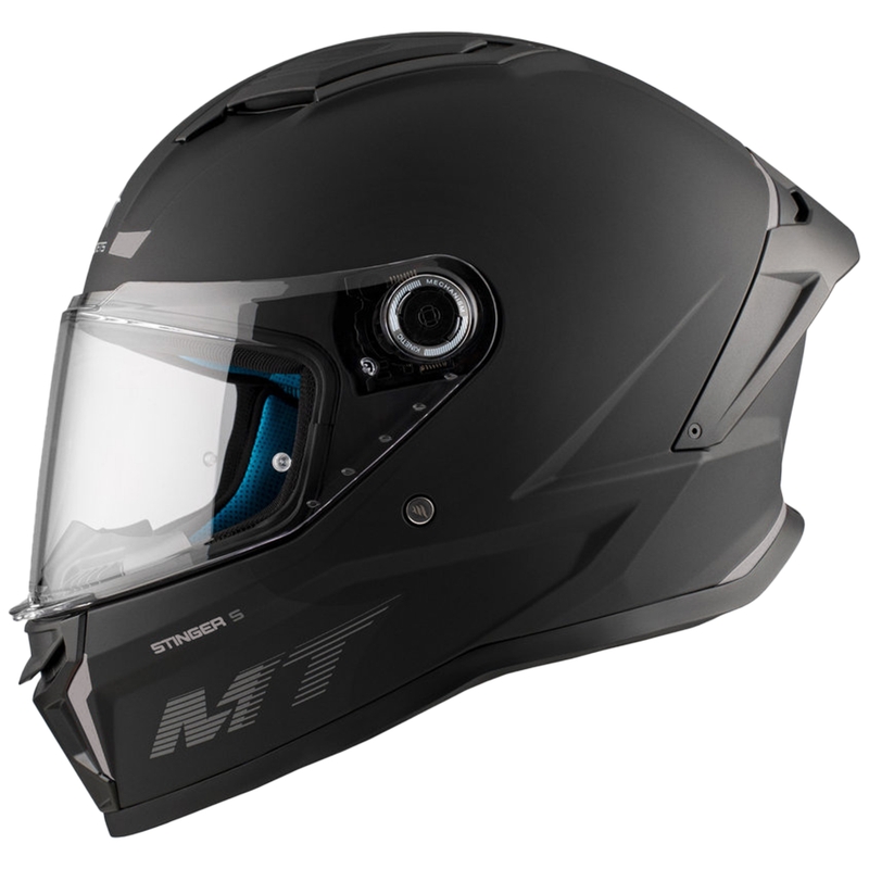 Κράνος μοτοσικλέτας full-face MT Stinger 2, μαύρο ματ - ποιότητα II. - II. ποιότητα