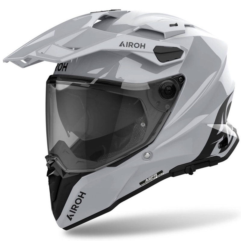 Κράνος Airoh Commander 2 Color Enduro, γυαλιστερό γκρι