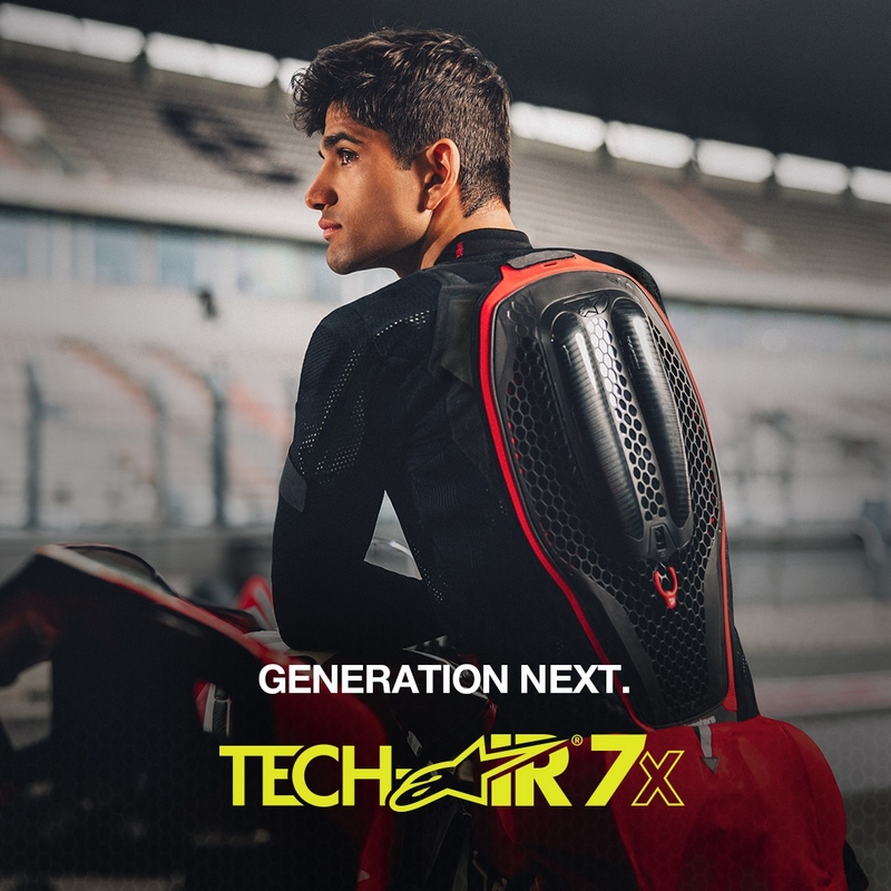 Γιλέκο αερόσακου Alpinestars TECH-AIR®7X System μαύρο-κόκκινο - κατηγορίας II - II. ποιότητα