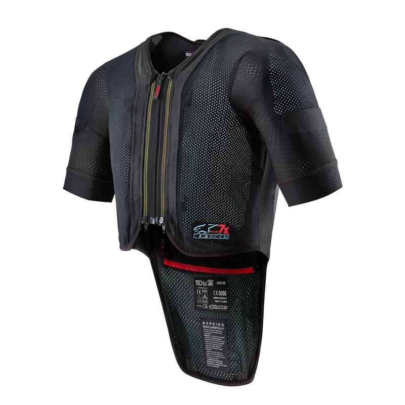Γιλέκο αερόσακου Alpinestars TECH-AIR®7X System μαύρο-κόκκινο - κατηγορίας II - II. ποιότητα