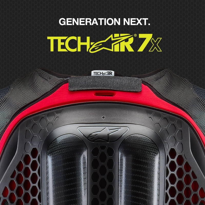 Γιλέκο αερόσακου Alpinestars TECH-AIR®7X System μαύρο-κόκκινο - κατηγορίας II - II. ποιότητα