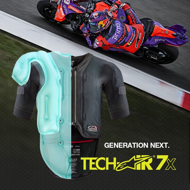Γιλέκο αερόσακου Alpinestars TECH-AIR®7X System μαύρο-κόκκινο - κατηγορίας II - II. ποιότητα