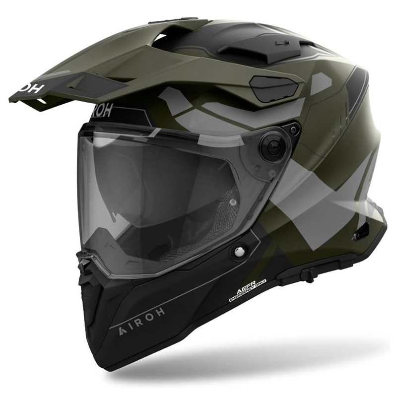 Κράνος Airoh Commander 2 Reveal Enduro σε ματ πράσινο χρώμα