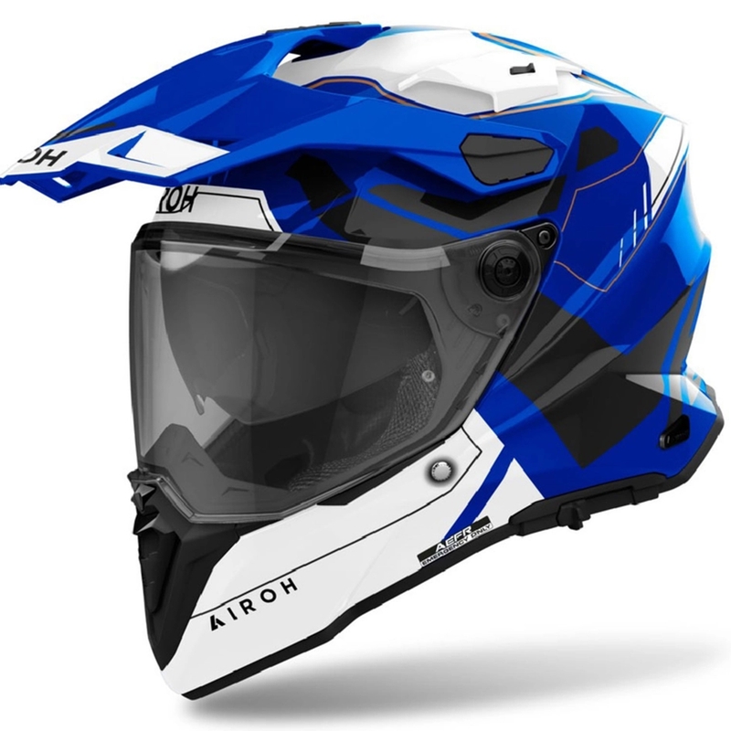 Κράνος Enduro Airoh Commander 2 Reveal λαμπερό μπλε