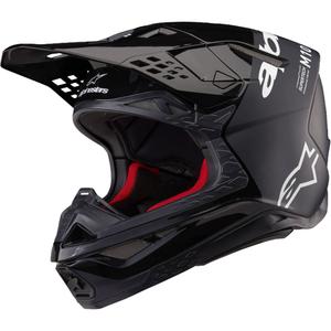 Alpinestars Supertech S-M10 Flood Κράνος Motocross μαύρο-σκούρο γκρι