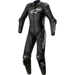 Alpinestars Γυναικεία μονοκόμματη δερμάτινη φόρμα μοτοσικλέτας Alpinestars STELLA GP PLUS 2 Μαύρο-λευκό-μεταλλικό γκρι