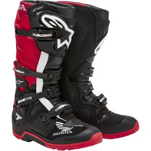 Μπότες μοτοσικλέτας Alpinestars Tech 7 Enduro Drystar Honda Μαύρο-Κόκκινο